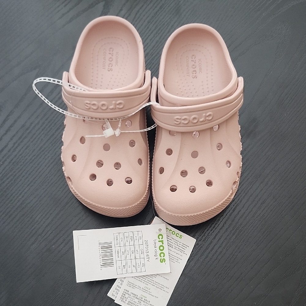 CROCS Kids Light Pink Water Shoes - Picture 2 of 4